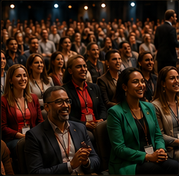 Engaged seminar audience