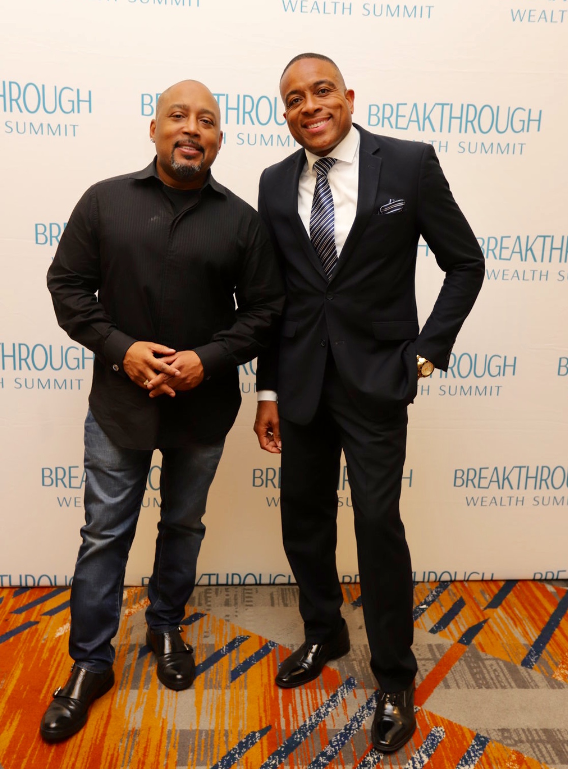Daymond John and Maurice Wright at the Breakthrough Wealth Summit